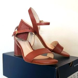 Cole Haan Josie Block Heels Sandals - Size 8.5B